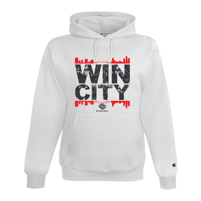 Wincity X Champion "SKYLINE" White Hoodie