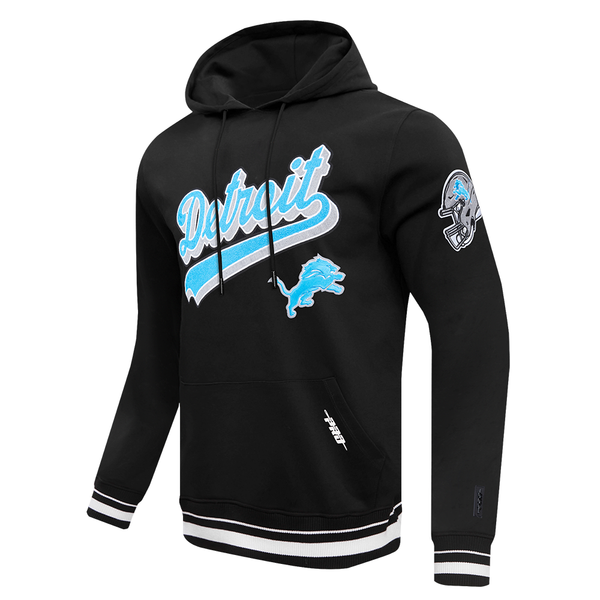 Detroit Lions Script Tail Rib FLC PO Hoodie